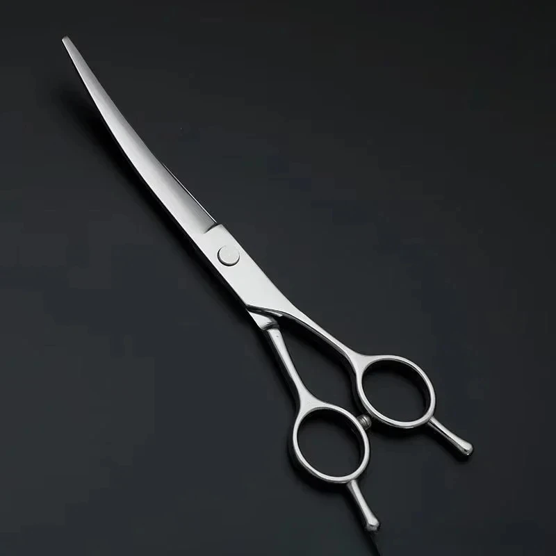 Tesoura Reta para Tosa de Cães e Gatos de Aço Inoxidável 17 cm - Imagem 2