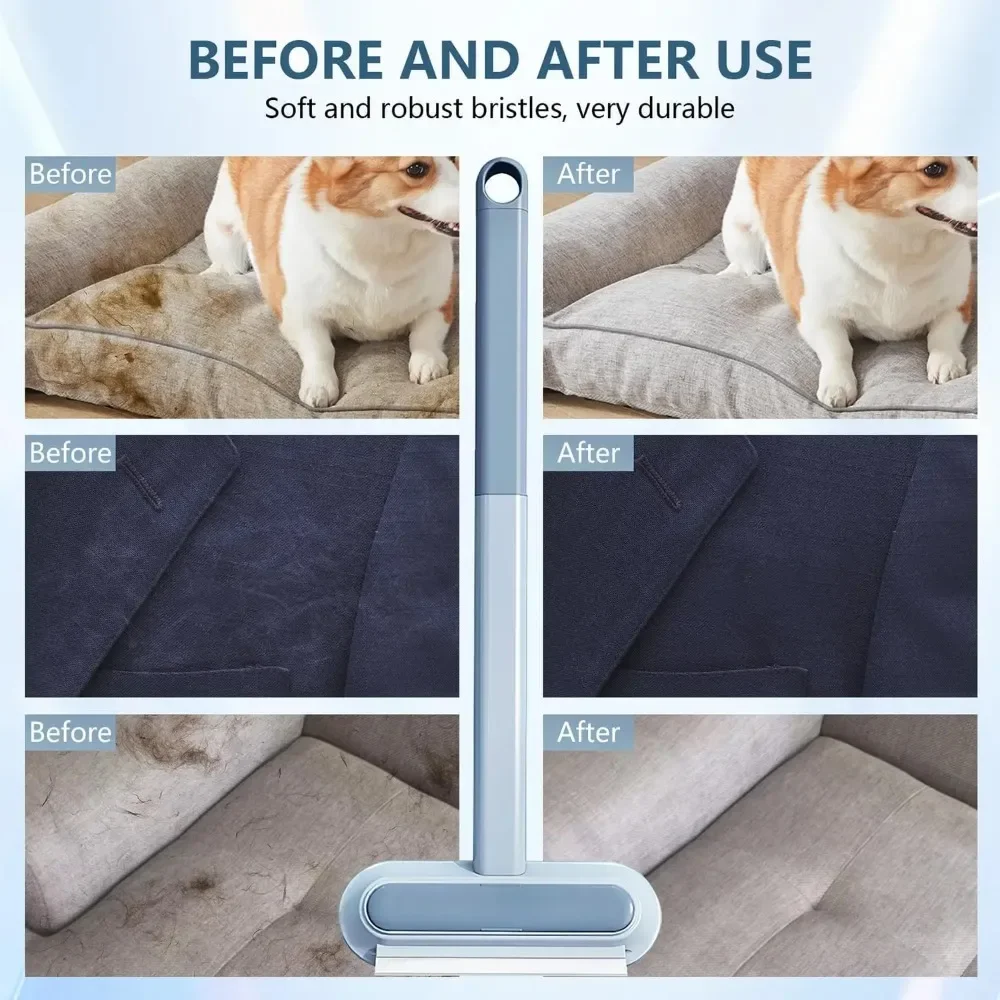 Escova Removedora de Pelos para Gatos e Cães com Cabo Longo - Image 5