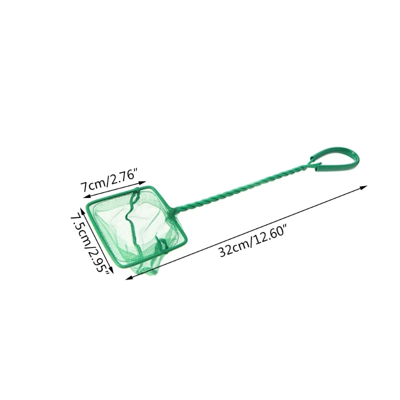 Rede para Aquário de Plástico 7,5x7 cm com Cabo de 32 cm para Detritos - Imagem 2
