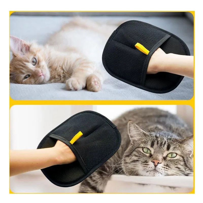 Luvas de Tosa Dupla Face para Cães e Gatos: Remoção Eficiente de Pelos - Imagem 2