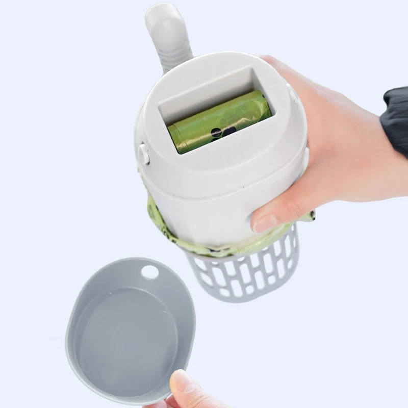 Pá Higiênica para Gatos com Suporte para Saco de Refil - Imagem 4