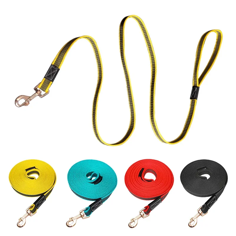 trela longa de nylon para cães