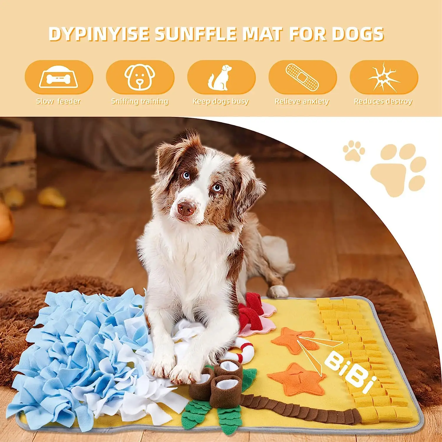 Tapete de Cheirar para Cães com Compartimentos para Alimentos - Imagem 3