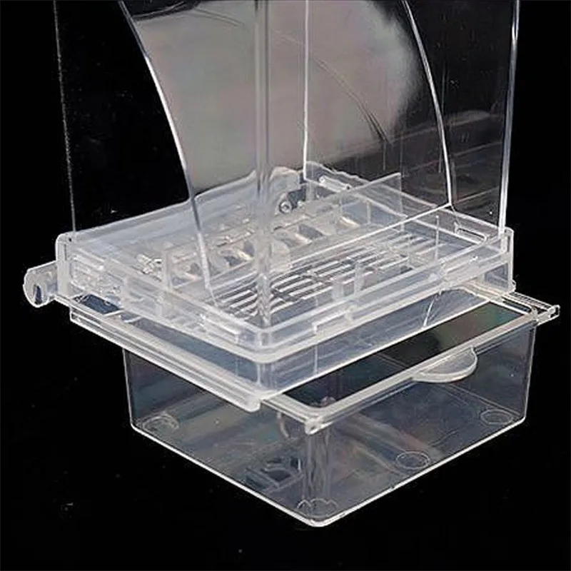 Alimentador de Pássaros para Gaiola Acrílico Transparente 8,2x7,2x18,5 cm - Imagem 6