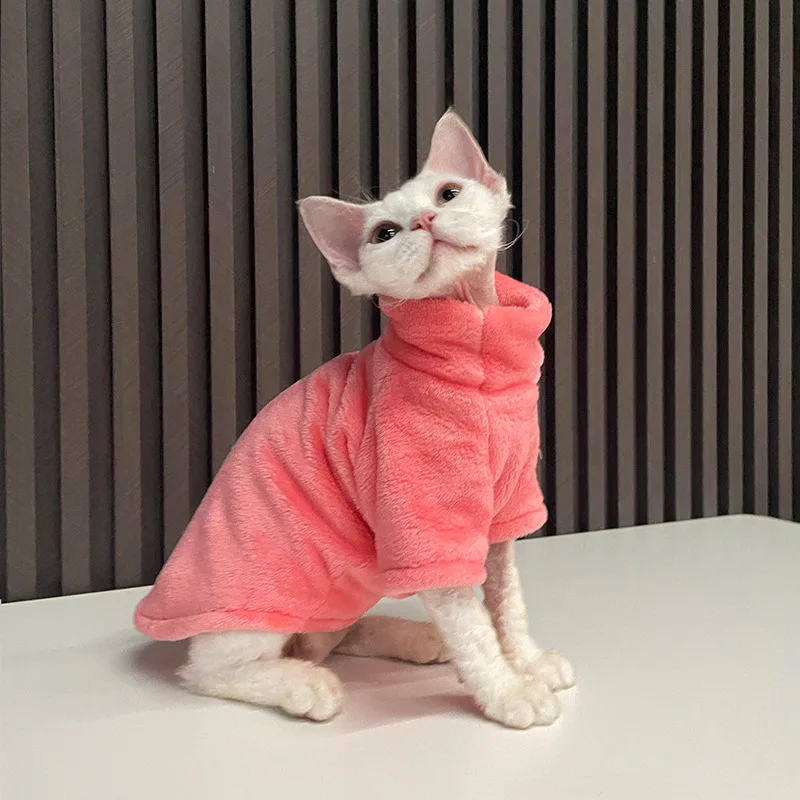 Suéter para Gatos sem Pelo e Cães Pequenos de Tricô Quente - Imagem 3