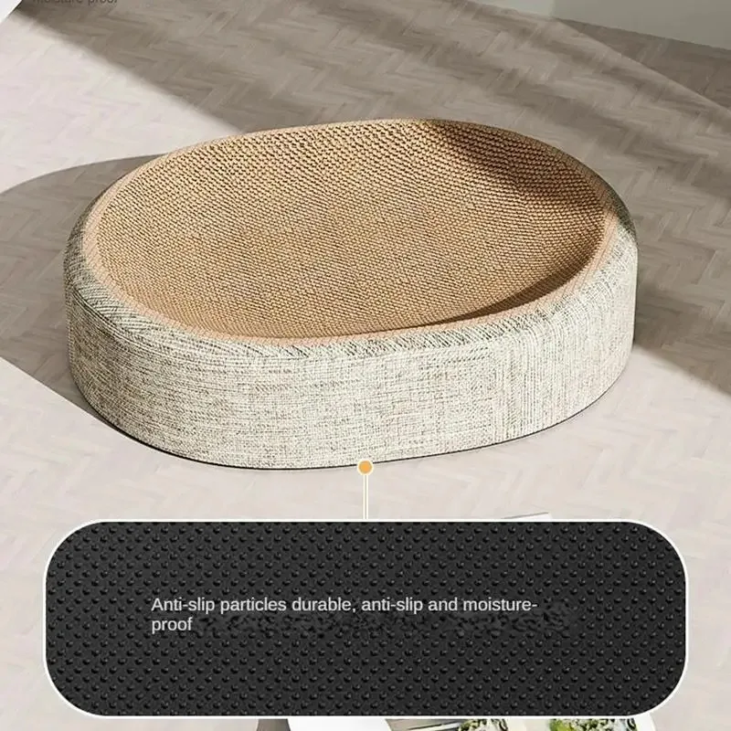 Cama Arranhador para Gatos de Sisal Oval para Proteger Móveis - Imagem 5
