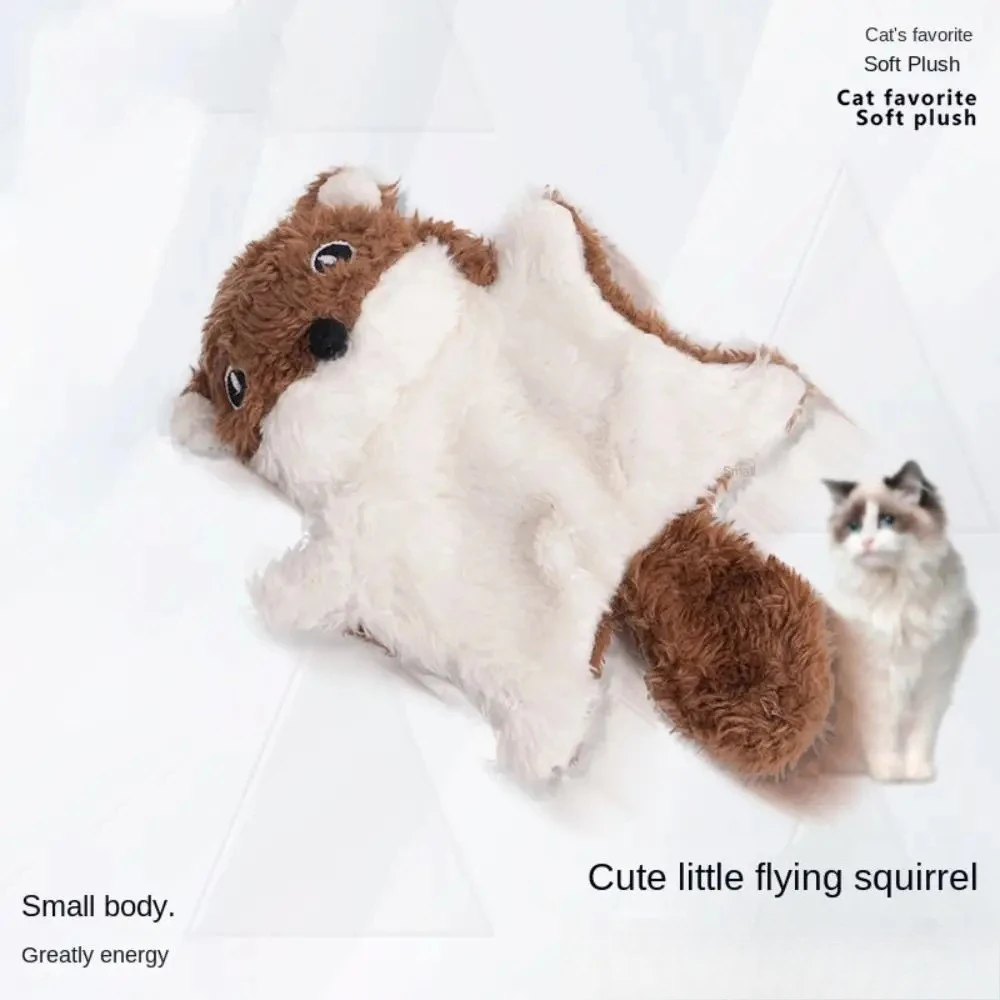 Brinquedo para Gato Esquilo Voador de Pelúcia com Som - Imagem 4
