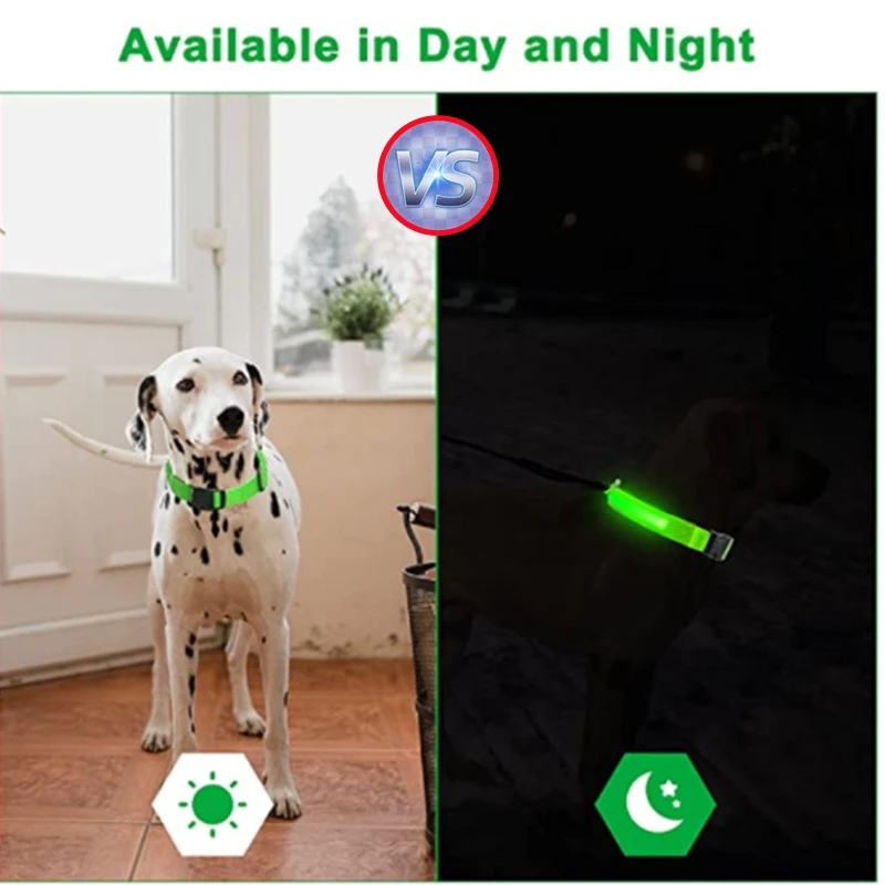 Coleira LED para Cães e Gatos Recarregável USB e Ajustável - Imagem 5