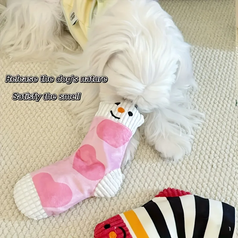 Brinquedo de Pelúcia para Cães Estilo Meia Macio e Felpudo - Imagem 2