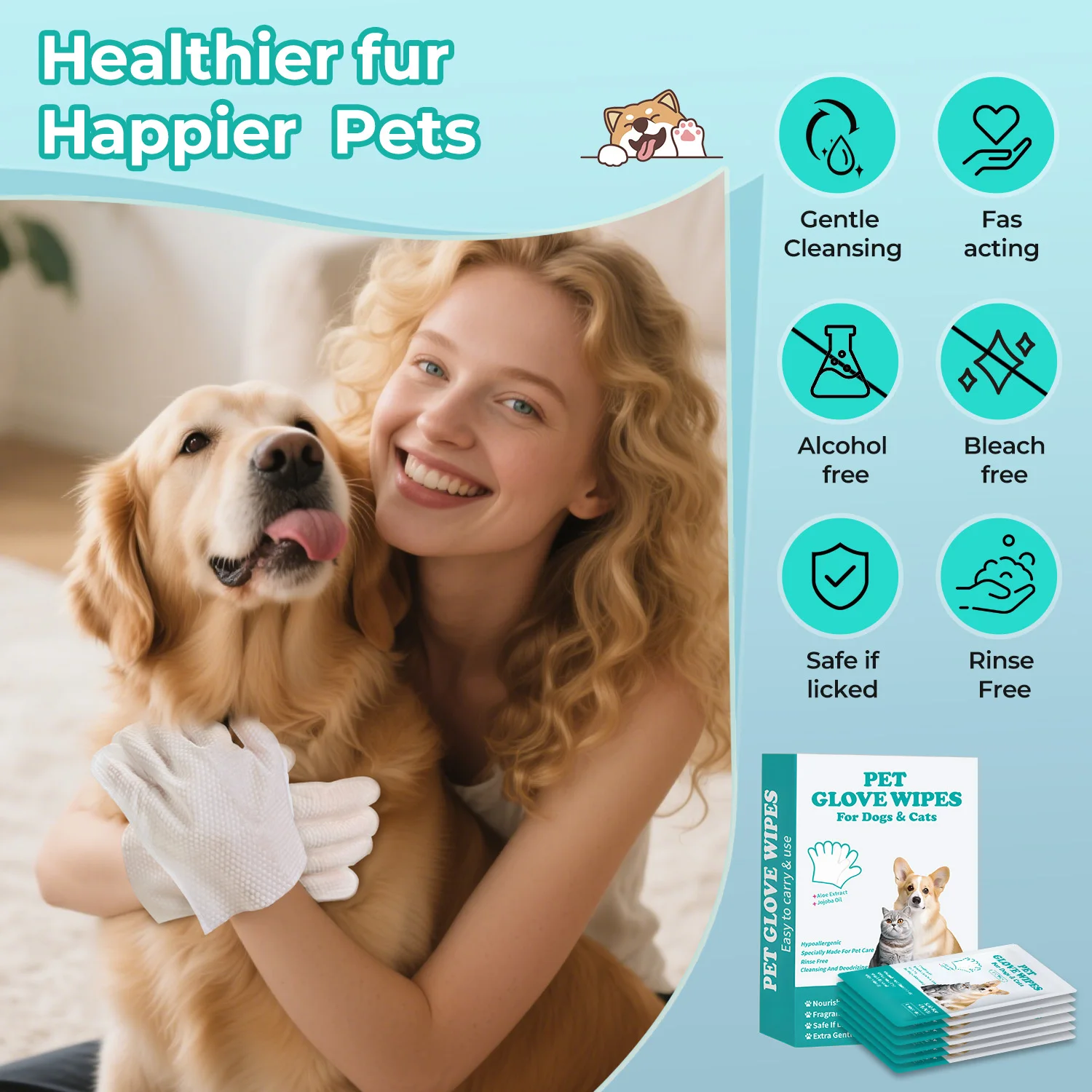 Luvas Descartáveis para Banho e Higiene de Pets - Image 4