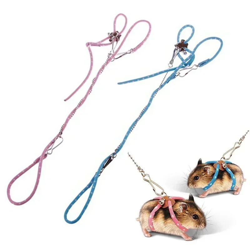 Trela Ajustável para Hamster e Pequenos Pets com Sino e 83 cm - Imagem 2