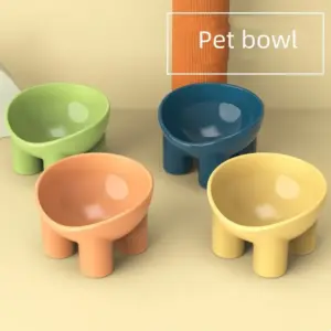 tigela para gatos antiderrapante pé alto