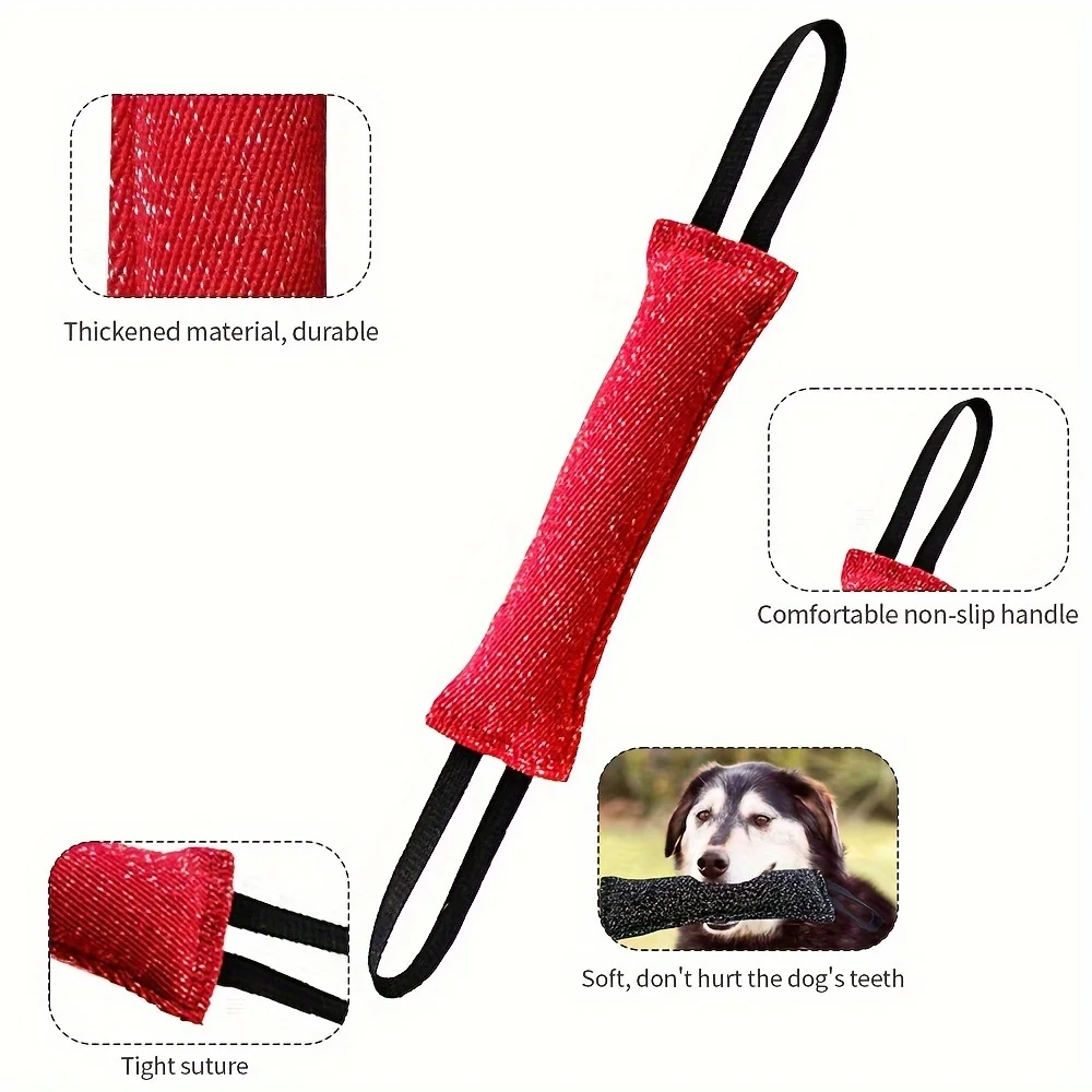 Vara de Mordida para Cães com Alça Dupla de Juta - Imagem 6