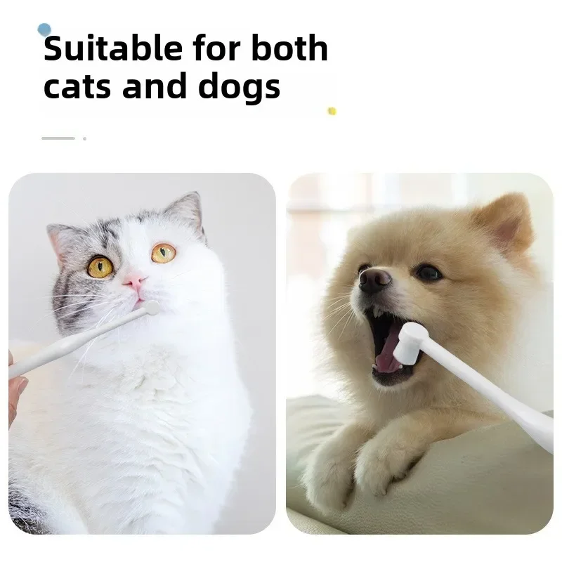 Escova de Dentes Graus para Cães e Gatos para Limpeza de Dentes - Imagem 2