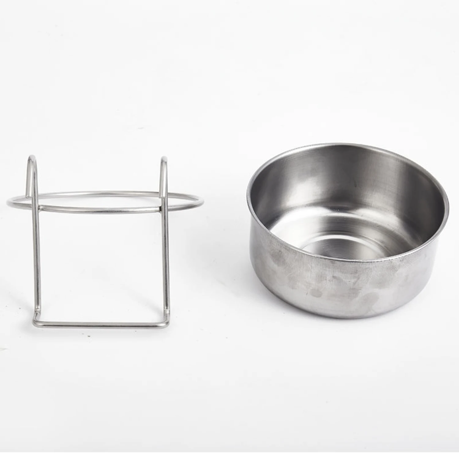 Tigela para Cães e Gatos de Aço Inoxidável com Gancho para Gaiola - Image 5