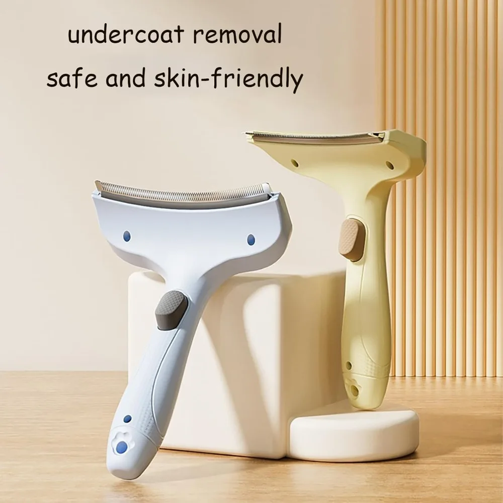 Escova Curva para Cães e Gatos Universal para Remover Pelos Soltos - Imagem 5
