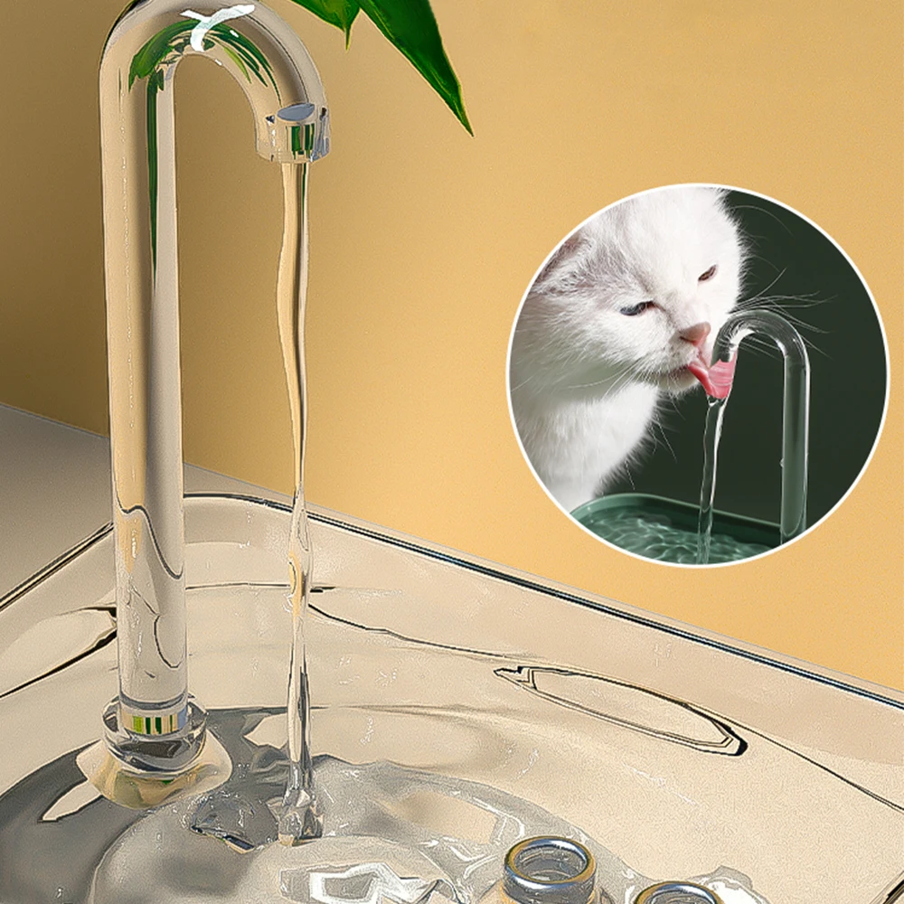 Fonte de Água para Gatos 1,5 L Transparente com 3 Modos de Fluxo - Imagem 4