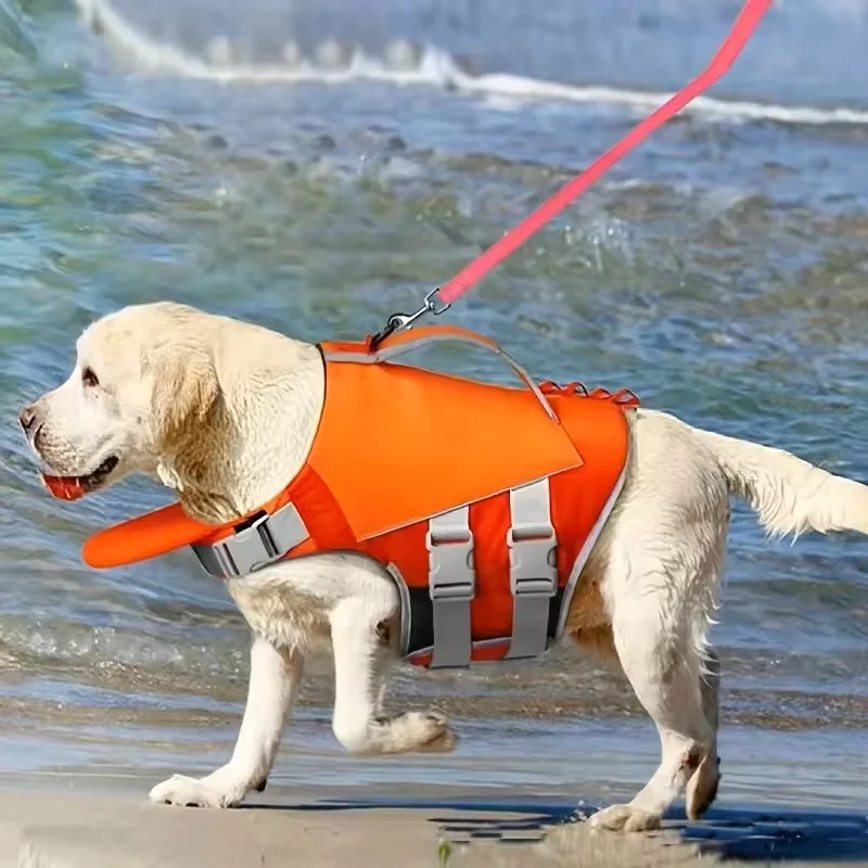 Colete Salva-Vidas para Cães com Alça de Resgate e Alta Visibilidade - Imagem 6