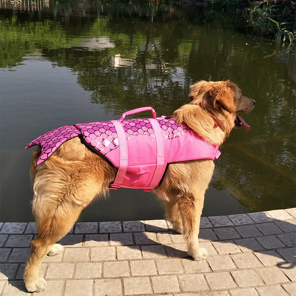 Colete Salva-Vidas para Cães com Estampa Tubarão para Natação - Image 5