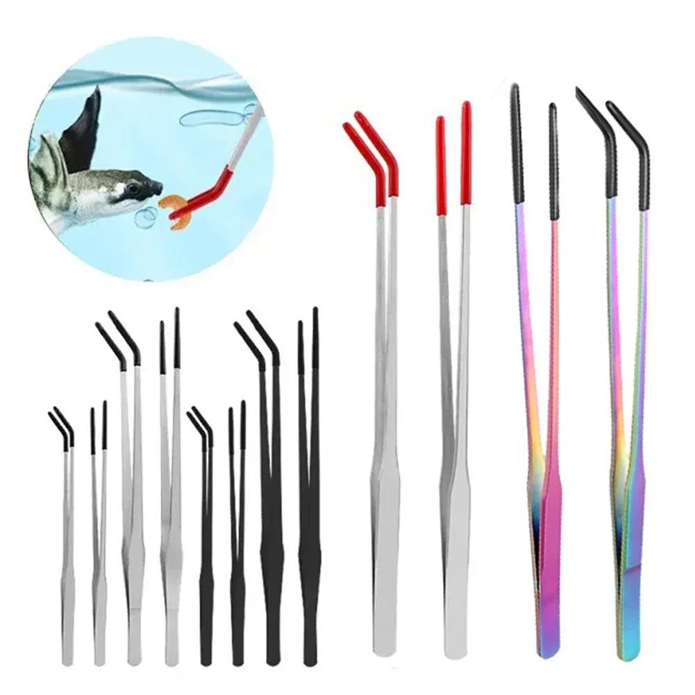 Pinça de Alimentação para Répteis de Aço Inoxidável 27 cm com Ponta Emborrachada - Imagem 4