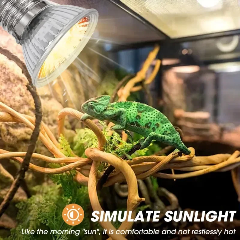 Lâmpada de Aquecimento para Répteis E27 25W 50W 75W Bivolt - Imagem 3