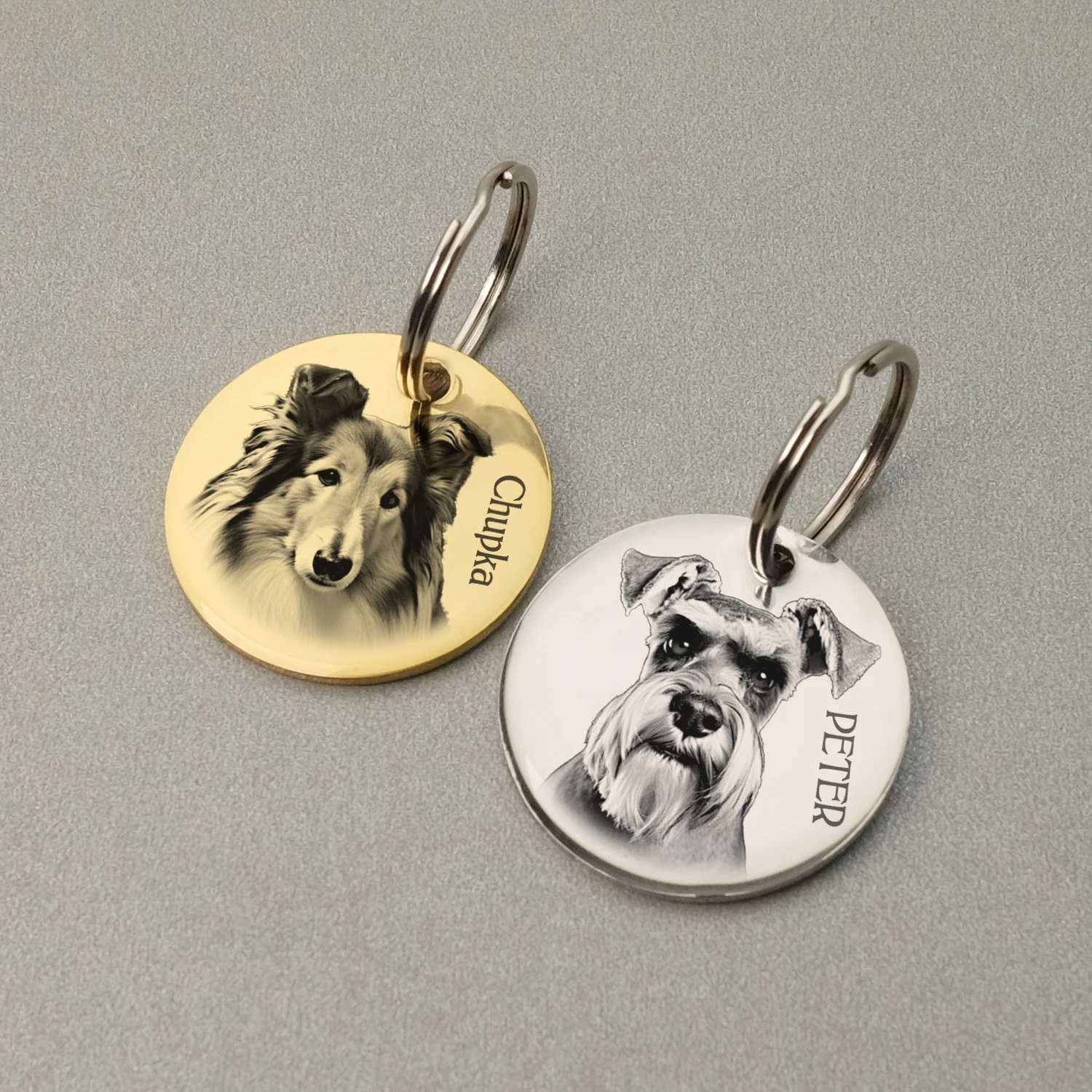 Etiqueta de Identificação para Cães e Gatos de Aço Inoxidável 30mm - Image 3