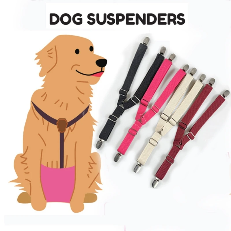 Suspensórios Ajustáveis para Fraldas de Cães Confortáveis e Antiderrapantes - Imagem 5