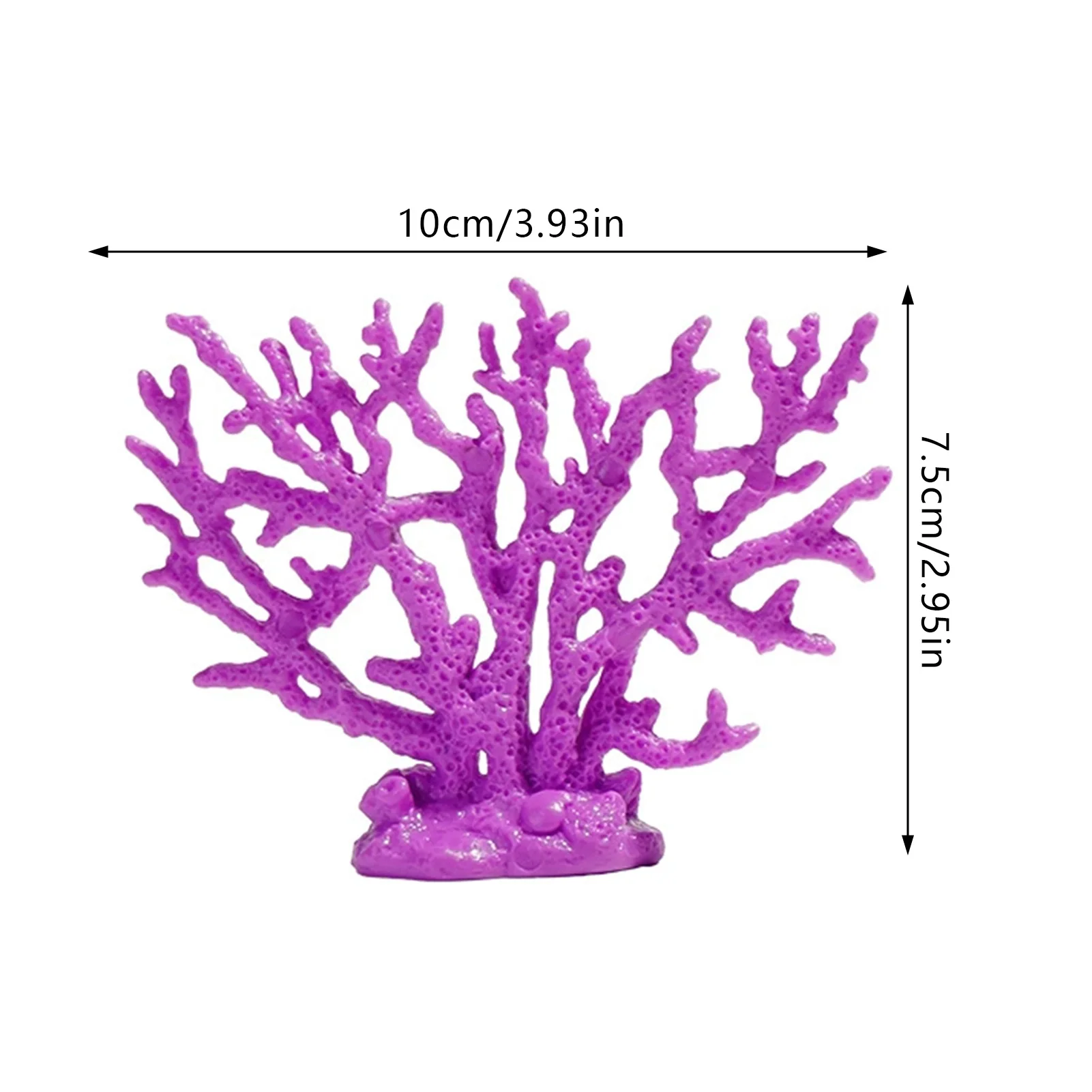 Decoração de Coral Artificial para Aquário 10x7,5x2,4 cm - Imagem 6
