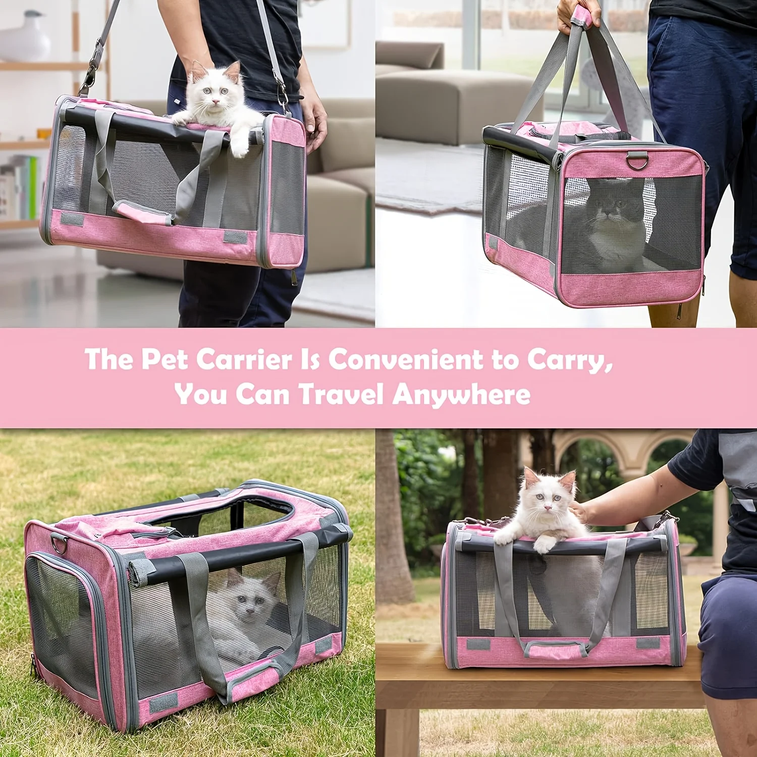 Transportador Pet para Gatos e Cães com Face Macia - Imagem 4