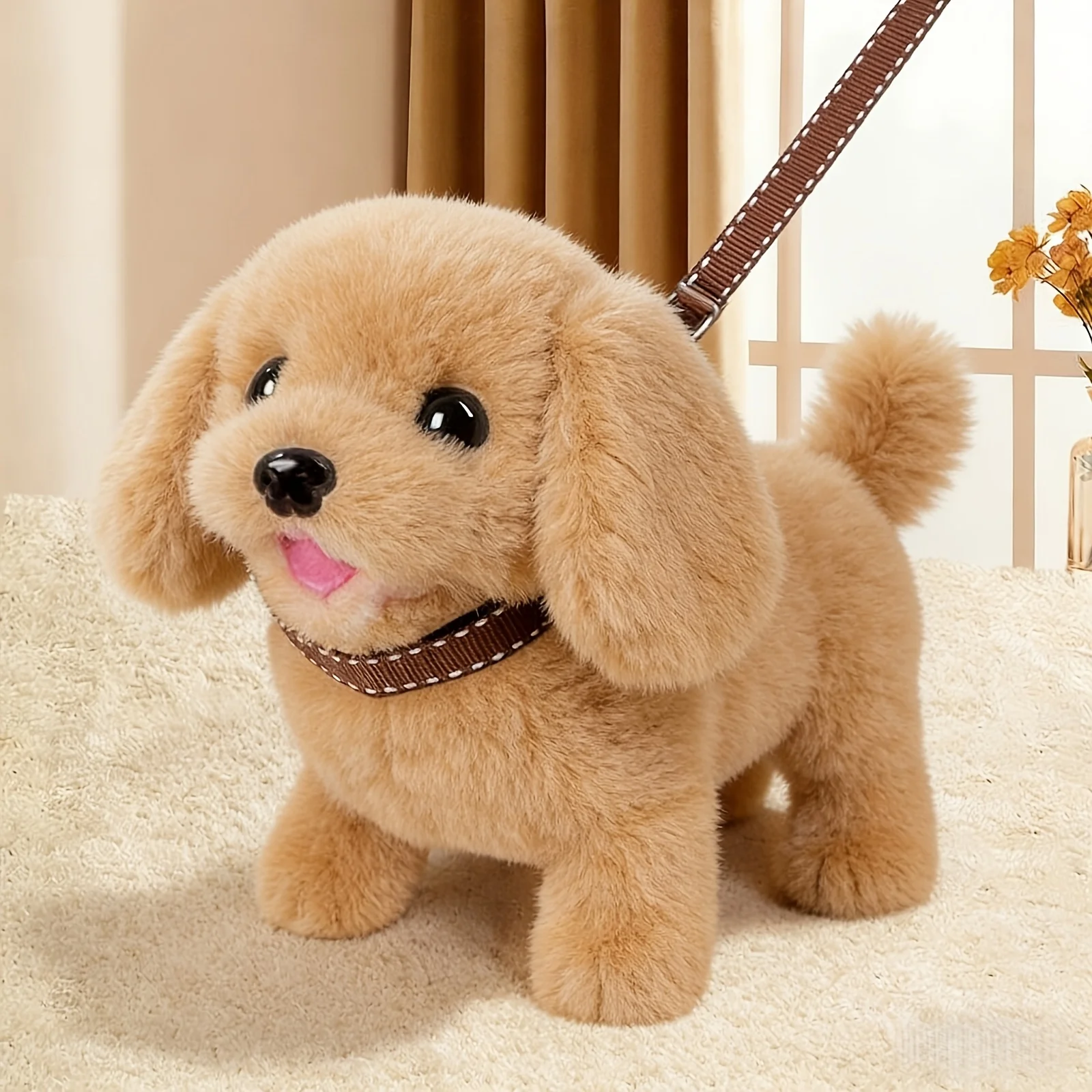 Brinquedo Interativo Golden Retriever Modelo 2026, Anda e Late - Imagem 5