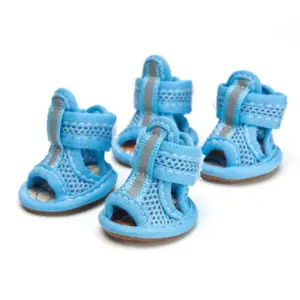 sapatos para cães antiderrapantes faixa refletiva