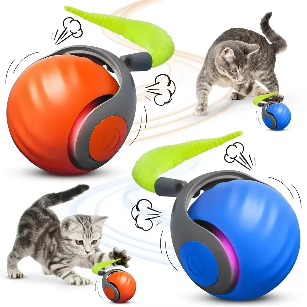 brinquedo para gatos bola rolante automática