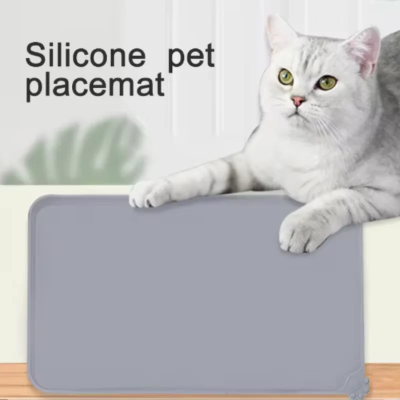 Tapete de Silicone para Refeição de Pets Antiderrapante e Impermeável - Imagem 2