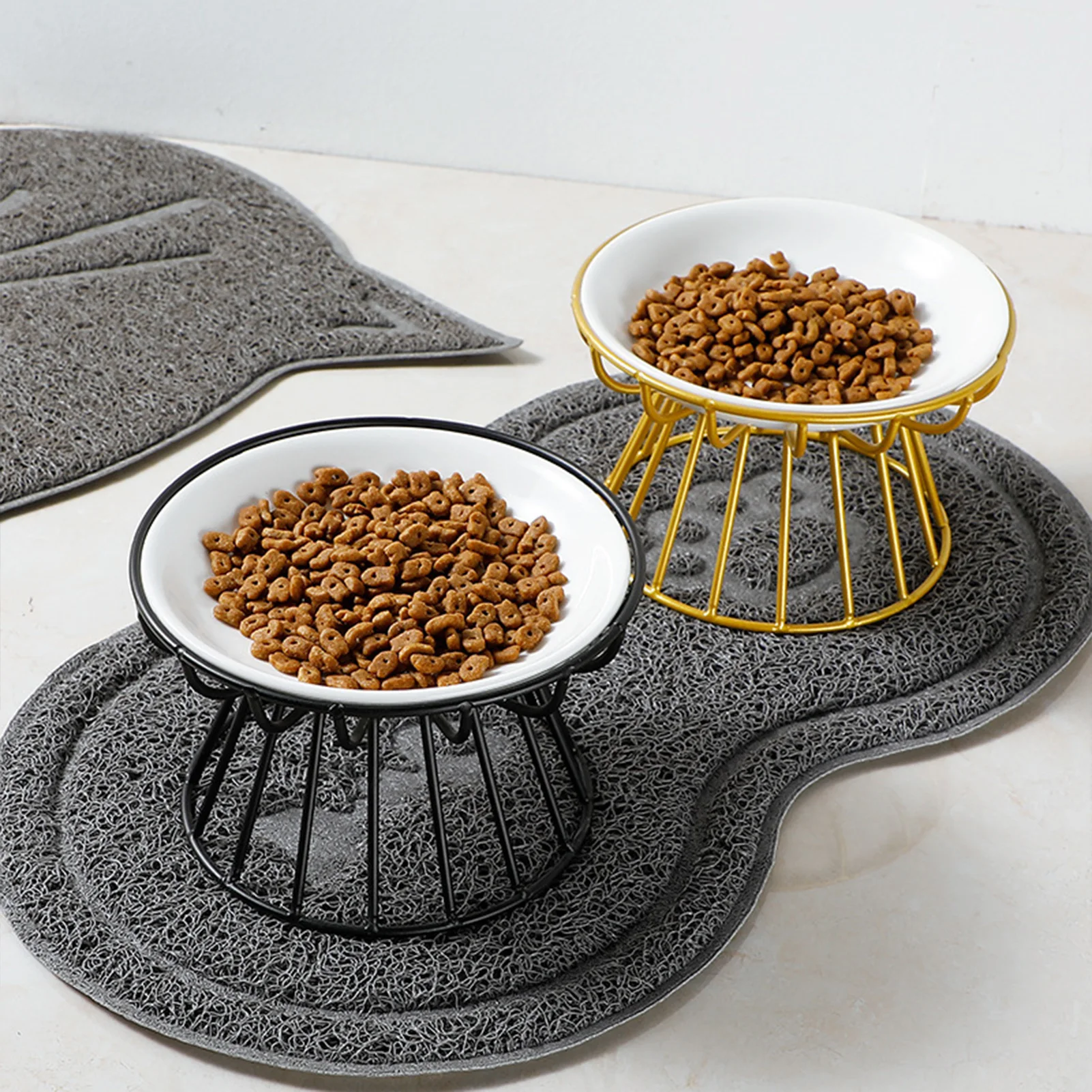 tigela de cerâmica elevada para cães e gatos