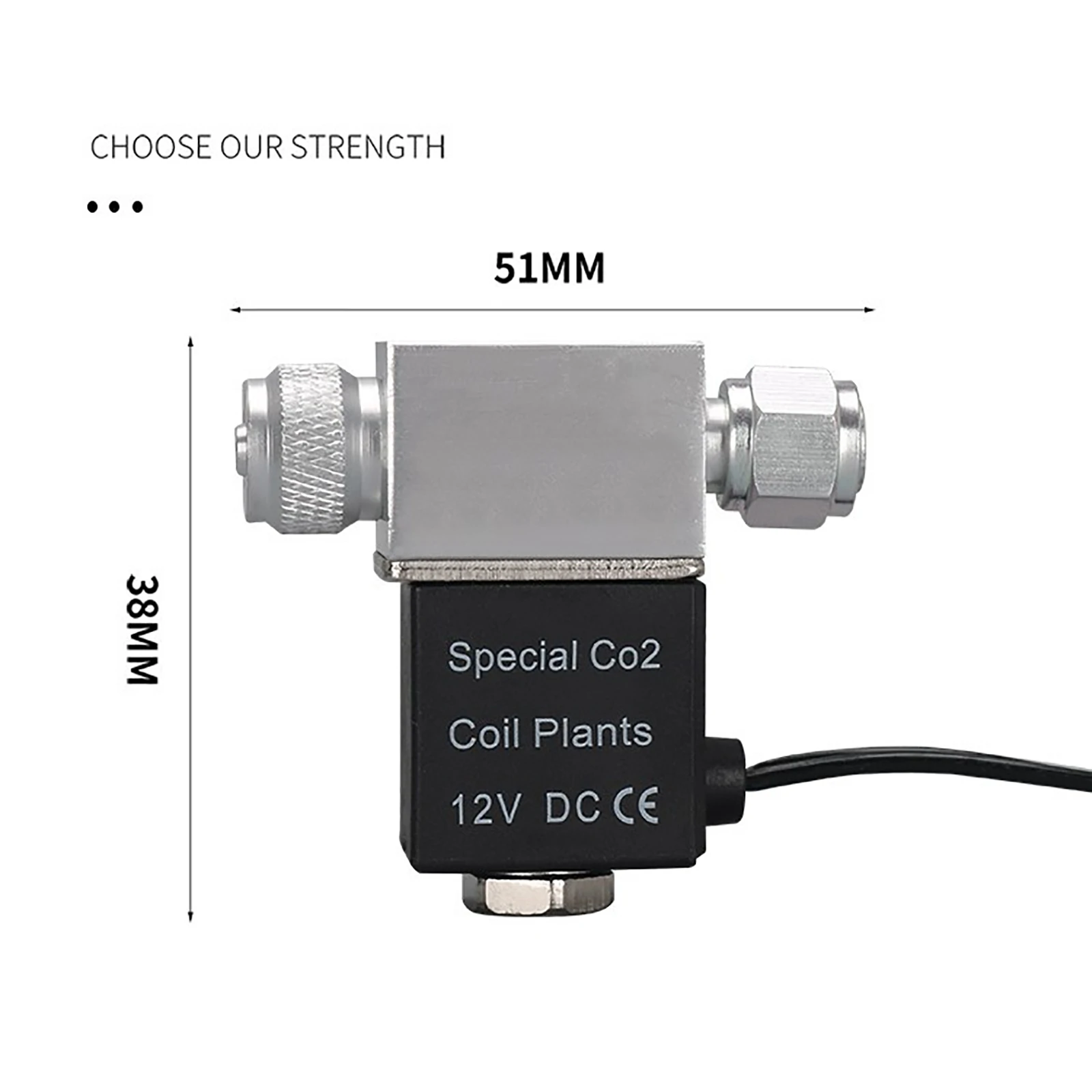 Válvula Solenoide para Aquário CO2 12V com Vedação de Alta Qualidade - Imagem 3