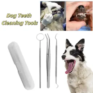 kit limpeza dental para cães e gatos