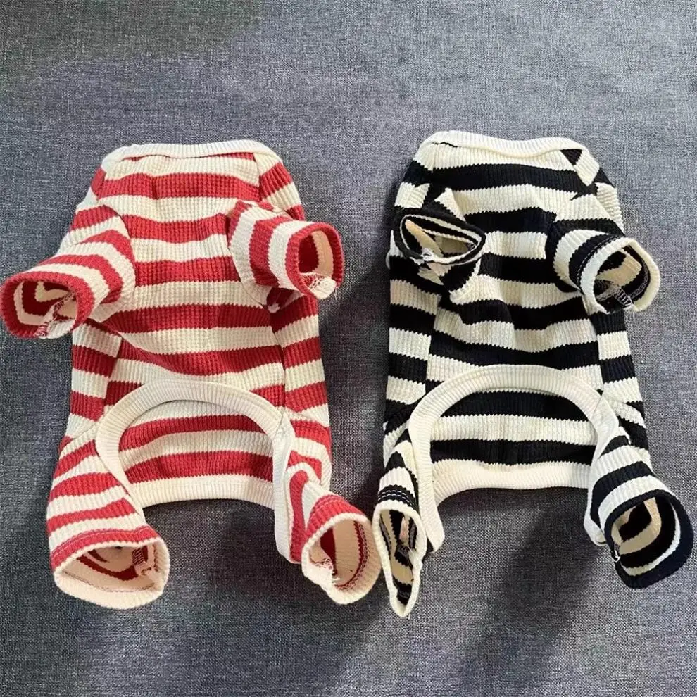 Roupa para Cães Pequenos com Listras Quentes para o Inverno - Imagem 6