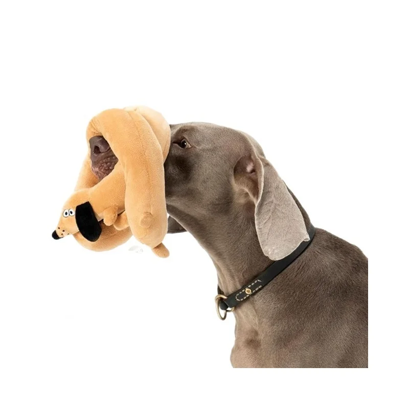 Brinquedo de Pelúcia para Cães com Apito e Puxador - Imagem 5