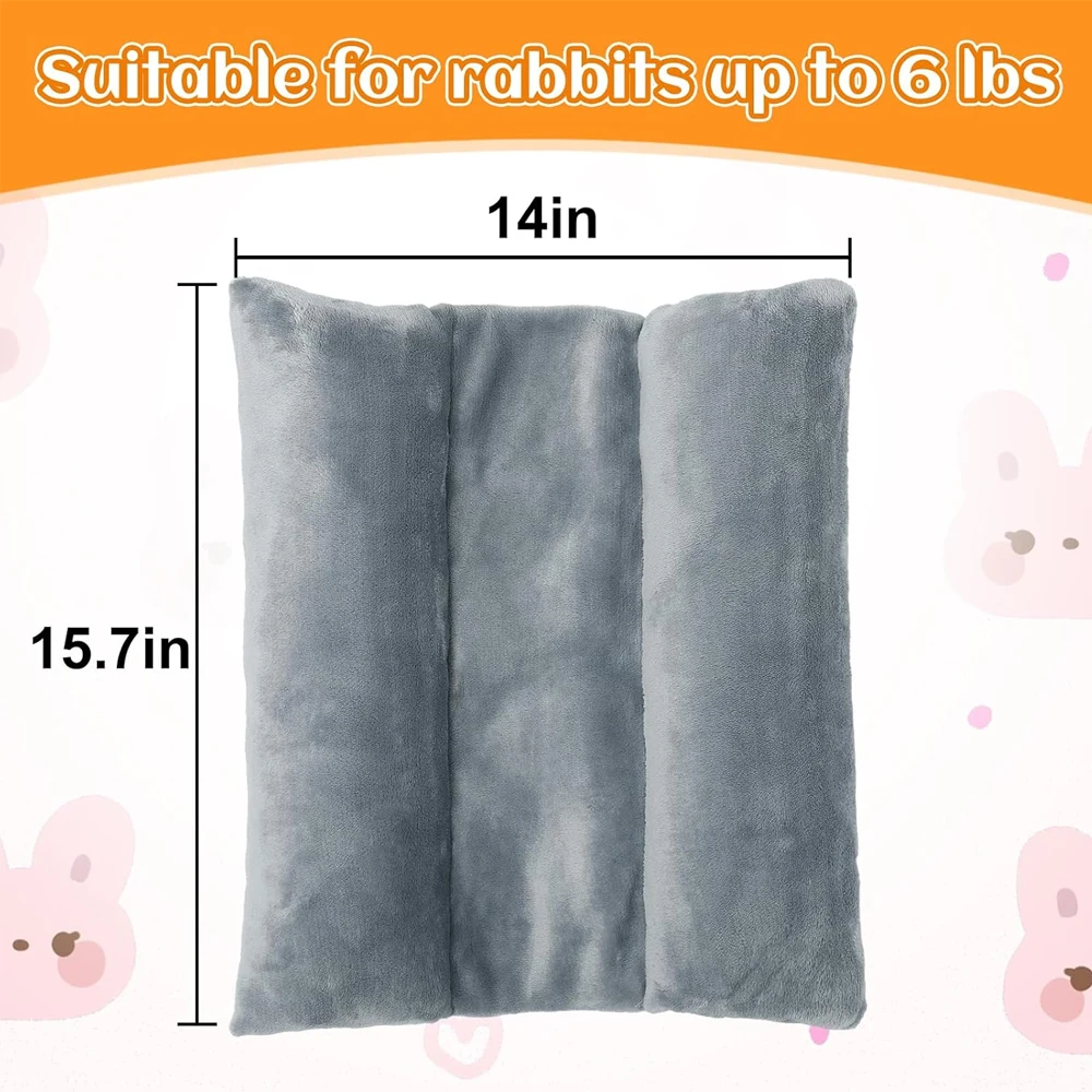 Cama para Coelhos e Roedores de Flanela 40x35 cm Macia - Imagem 4