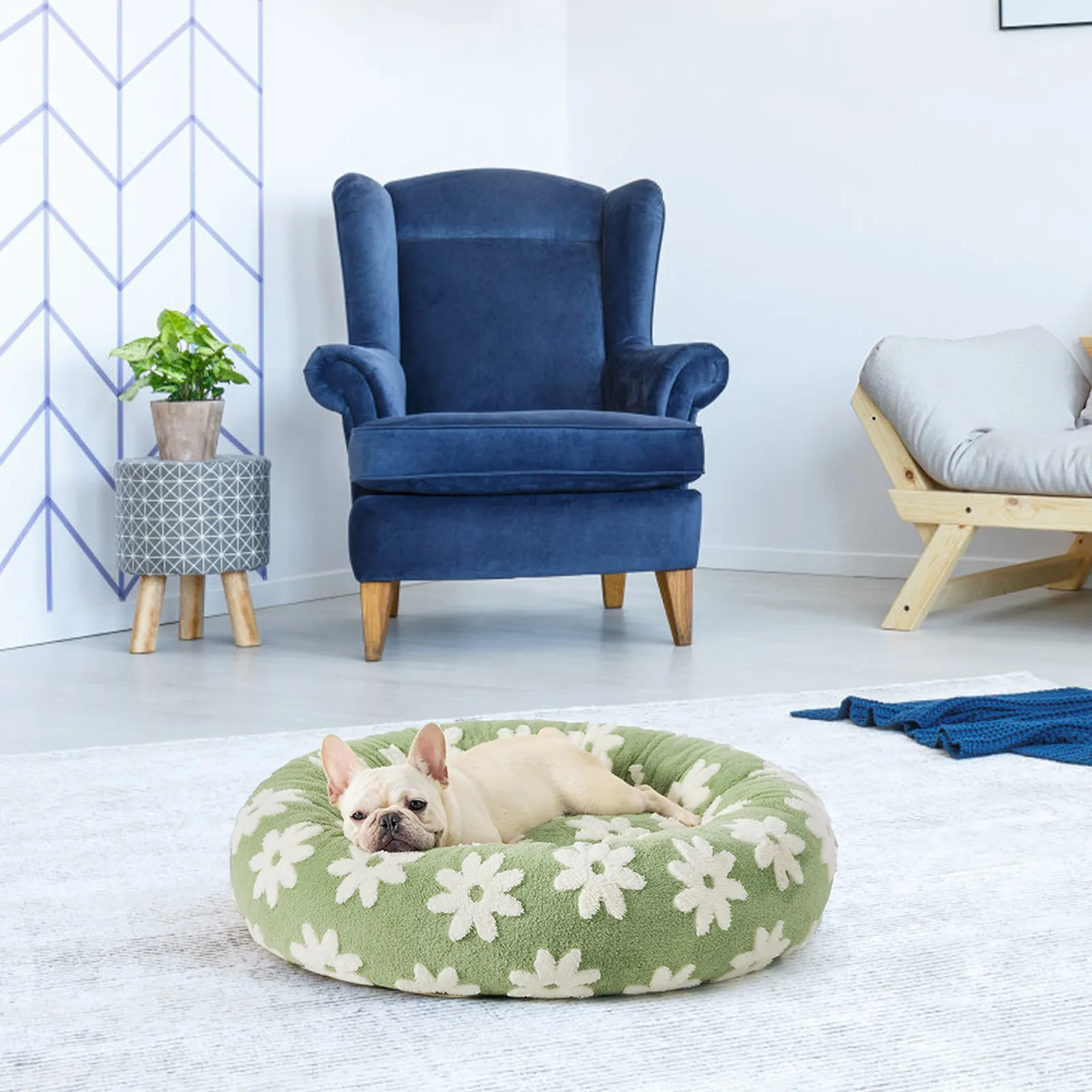 Cama para Cães Pequenos Lavável com Fundo Antiderrapante - Imagem 4