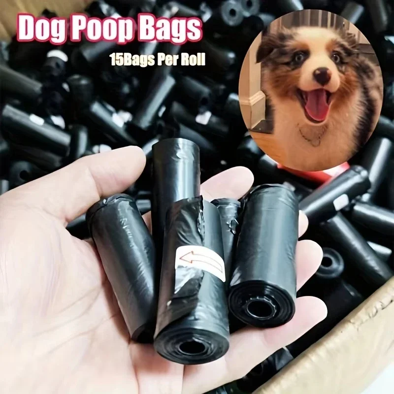 Sacos para Dejetos de Cães Portáteis 15 Sacos/Rolo à Prova de Vazamentos - Imagem 3