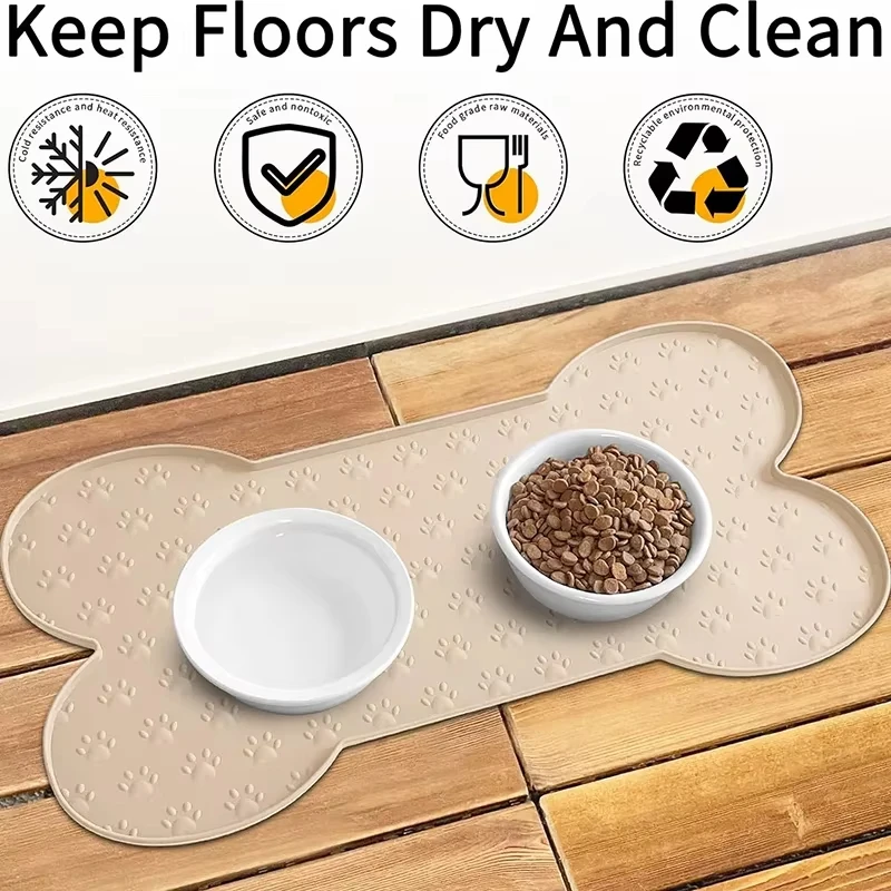 Tapete de Comida para Cães e Gatos de Silicone Antiderrapante - Imagem 5