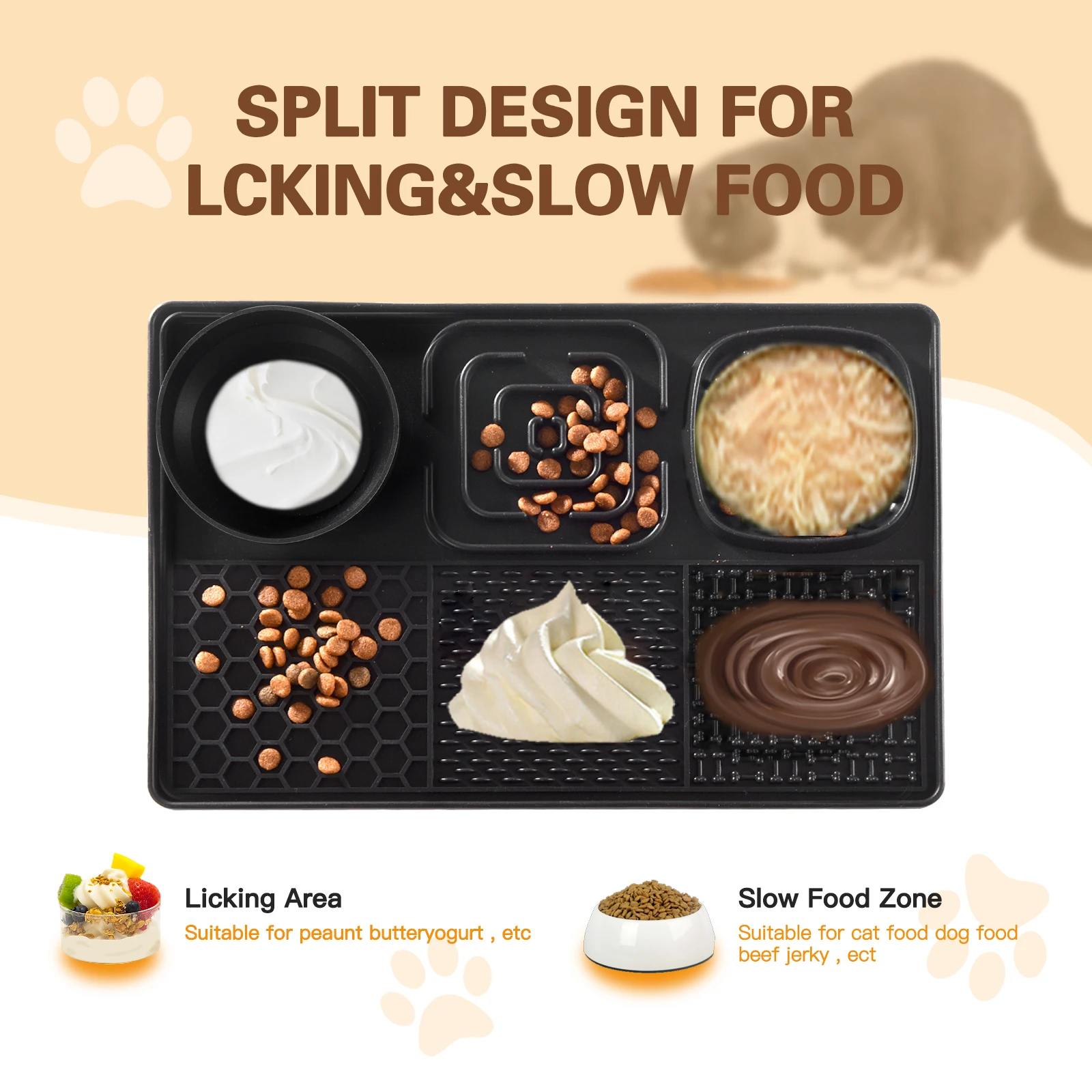 Tapete Lento para Cães de Silicone com Ventosa e Sem BPA - Image 4
