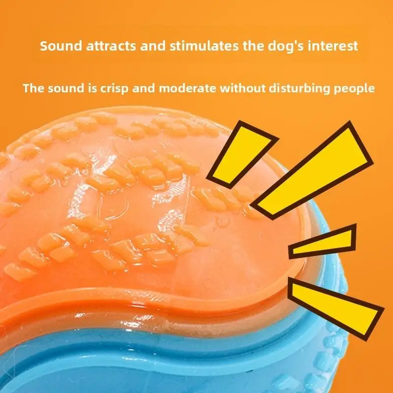 Bola de Silicone para Cães com Som de 6,5 cm - Imagem 3