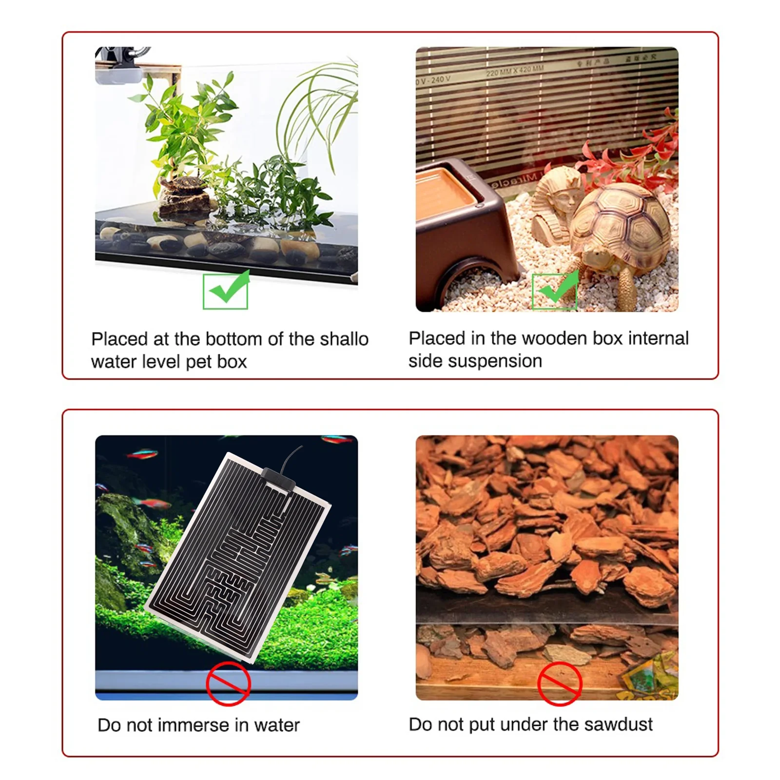 Manta Térmica para Répteis com Controlador de Temperatura Ajustável - Imagem 4