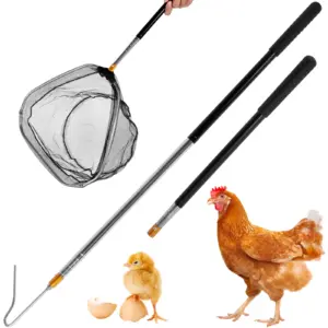 catcher de frango retrátil com gancho e rede