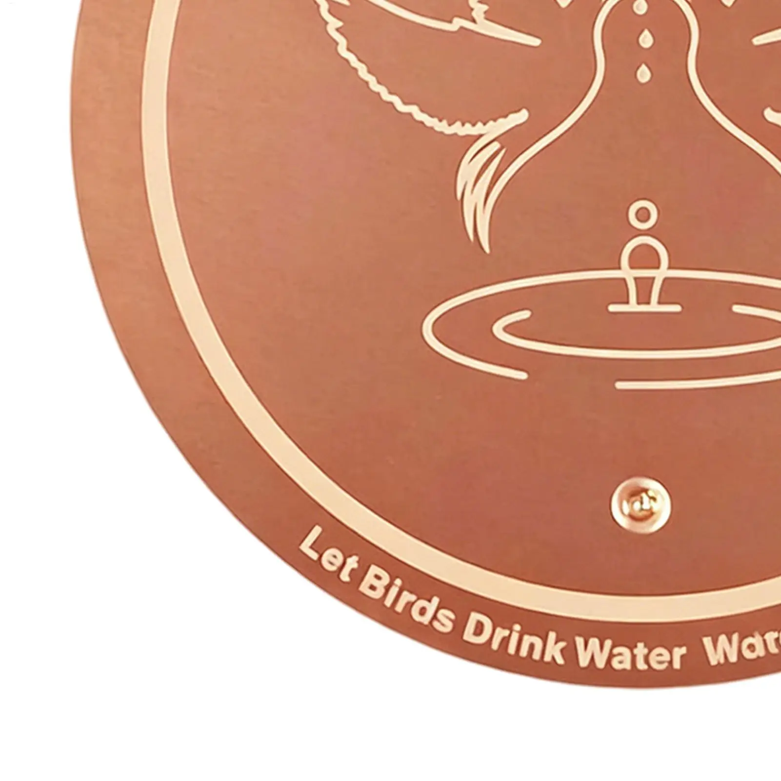 Disco de Cobre para Bebedouro de Pássaros Purificador de Água - Imagem 4