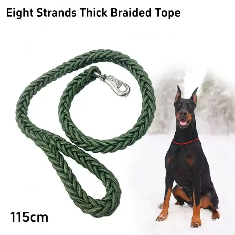 Coleira para Cães Grandes de Nylon Trançado para Caminhada e Treino - Imagem 5