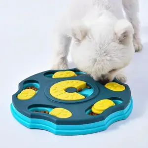 brinquedo quebra-cabeça para cães dispensador de alimentos