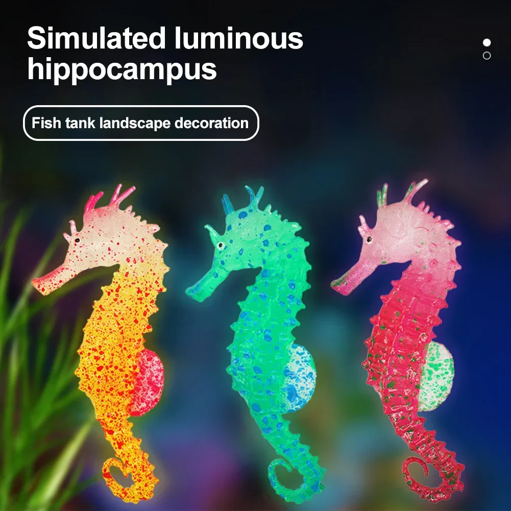 hipocampo artificial de silicone para aquário